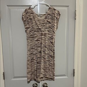 Striped V-Neck Dress